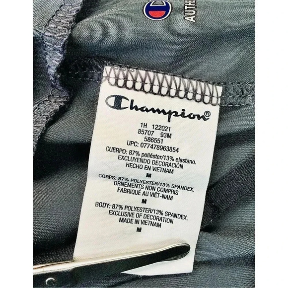 Champion Mens Black Elastic Waist Flat Front Pull-On Athletic MVP Shorts Medium - Picture 6 of 9